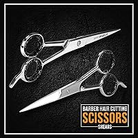 Vista 33 de Utopia Care - Tijeras de peluquería y corte de pelo de 6.5 pulgadas, tijeras de acero inoxidable con cuchillas suaves y bordes afilados, para Oro