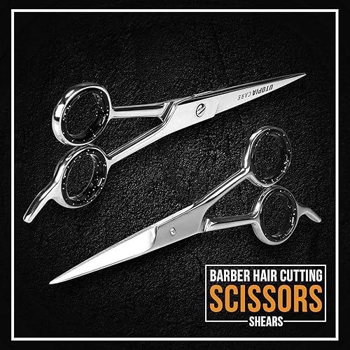 Miniatura 7 de Tijeras de corte de pelo profesionales 65-pulgadas acero inoxidable templado hielo reforzada con cromo para resistir el óxido por Utopia Care