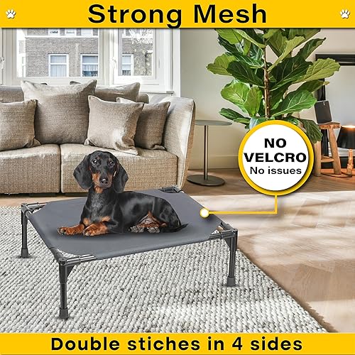 Miniatura 5 de Moonlight - Cama elevada para perros  Cama elevada de enfriamiento para perros grandes para perros pequeños, medianos y grandes, cama portátil para