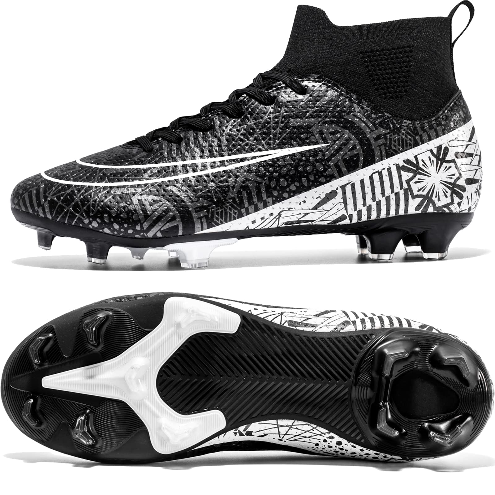 Donbest Scarpe da Calcio Uomo Tacchetti Professionale Scarpe da Calcetto Calzature da Calcio Ragazzo Scarpe da Allenamento