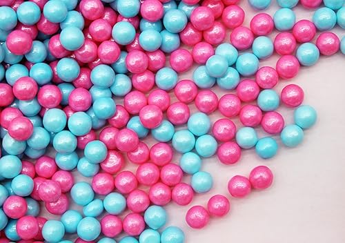 Miniatura 3 de Gender Reveal Perlas Perlas Rosa Y Azul Caramelo Duro 1 Libra Decoración De Fiesta Comestible