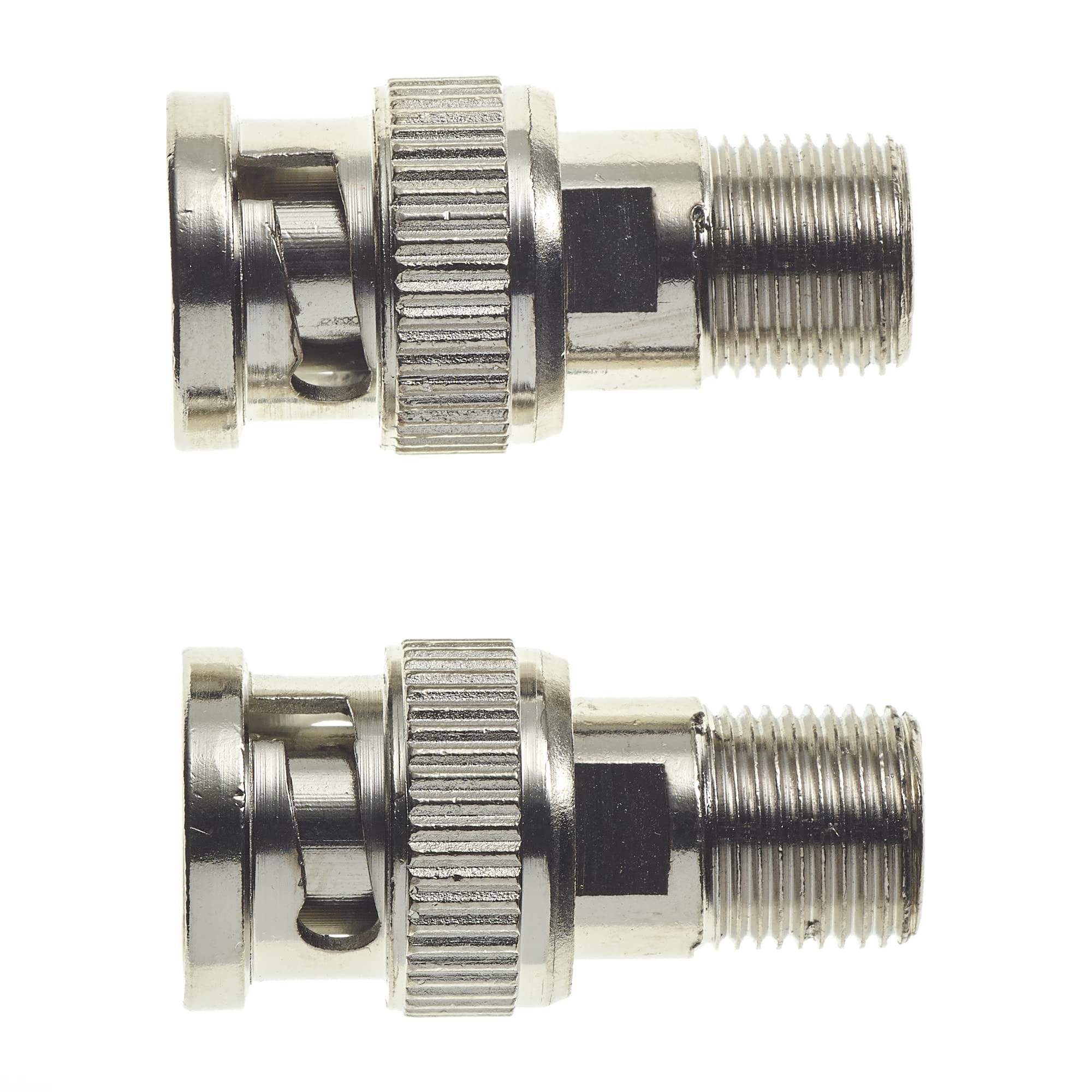Connettori BNC Maschio Easy Fit Per Cavo Coassiale RG6 RG59 - Confezione Multipla, Argento