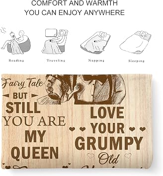 CENSIHER Gift for Wife from Husband | to My Wife Blanket Wedding Anniversary Romantic Gifts for Wife Birthday Christmas Valentine's Mother's Day Healing Thoughts Blanket Presents for Her