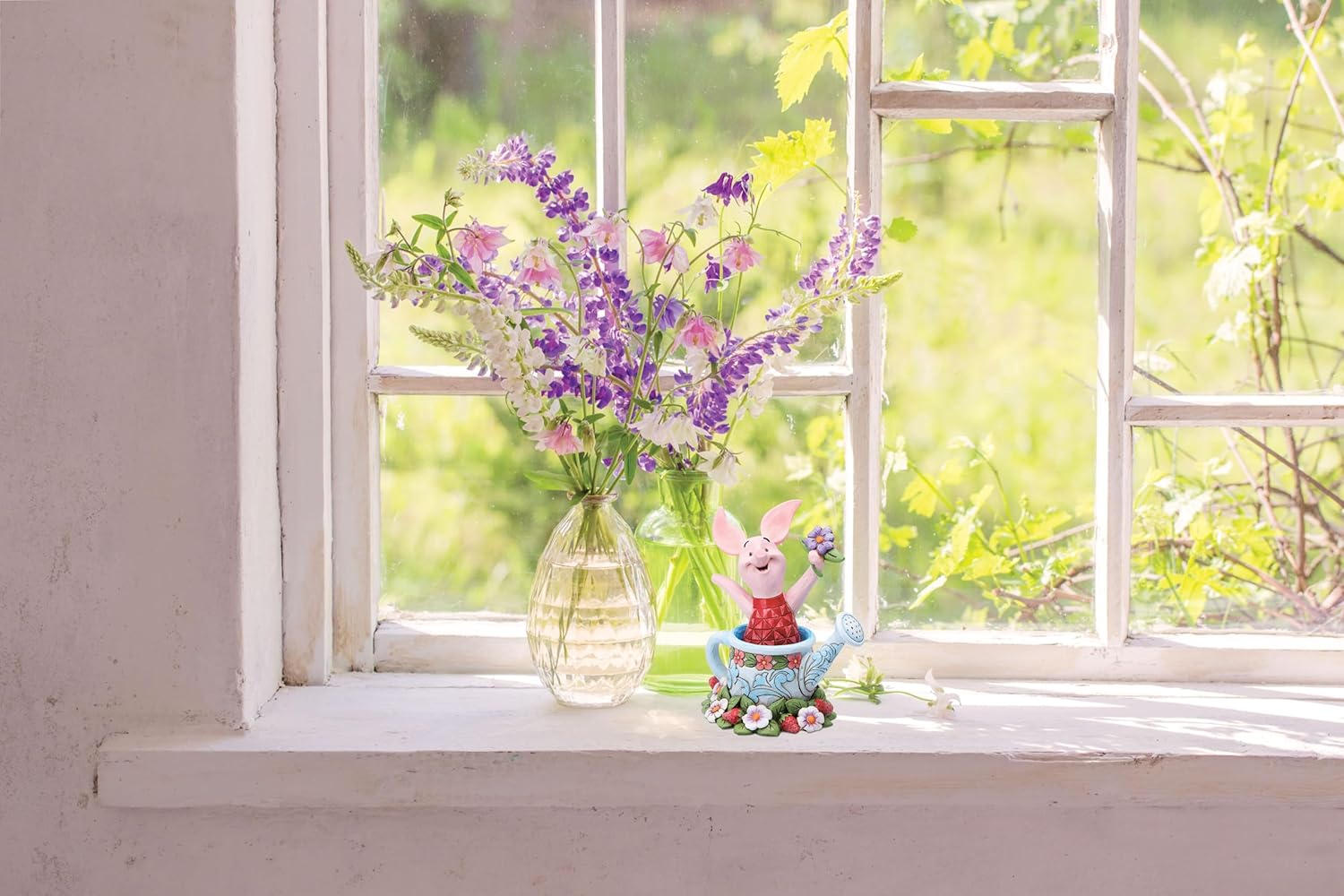 Enesco Disney Traditions by Jim Shore Winnie the Pooh Piglet in Watering Can Figurine, 4.5 Inch, Multicolor