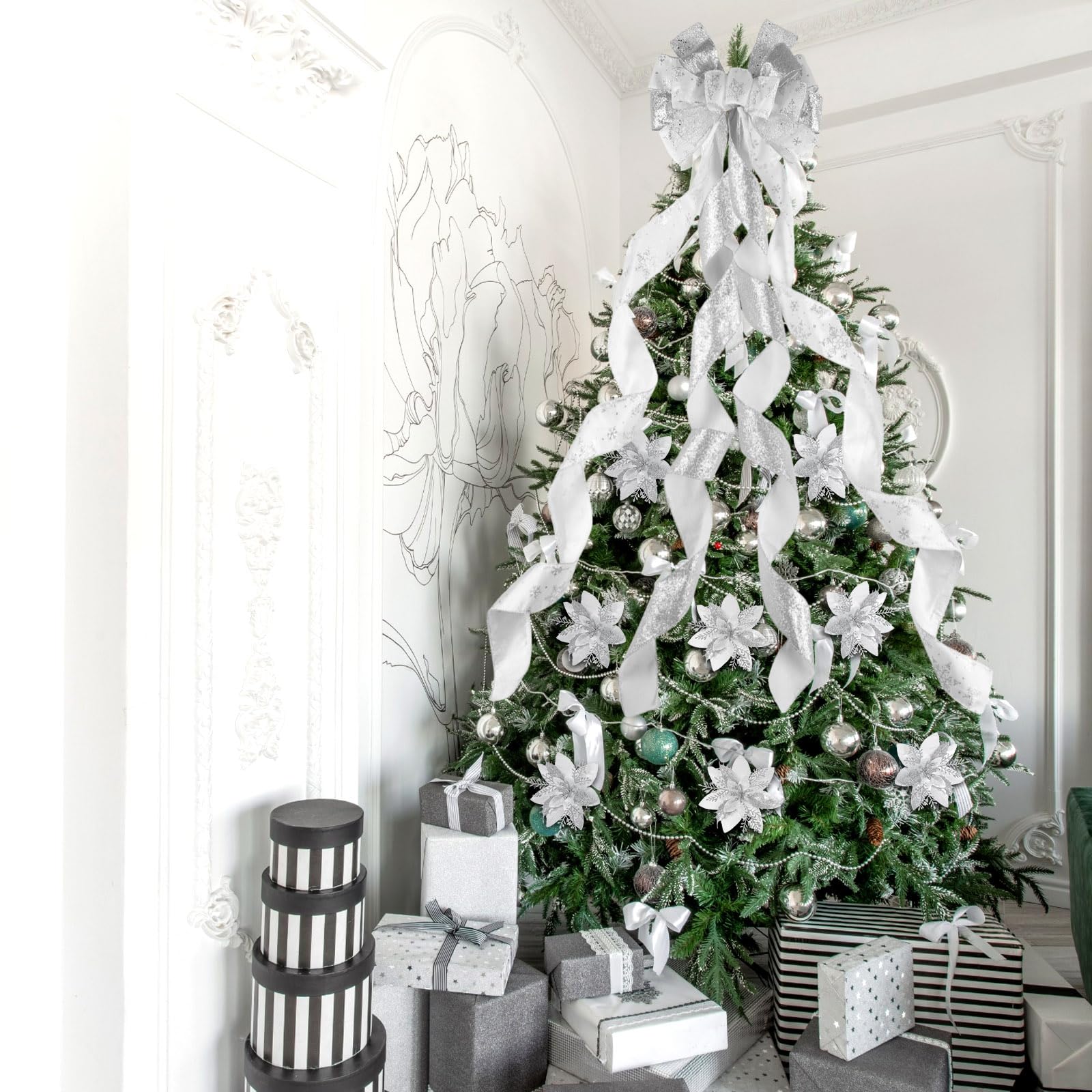 大きなクリスマスツリー　粉雪　一回使用 大きなクリスマスツリー 粉雪 一回使用 大きなクリスマスツリー