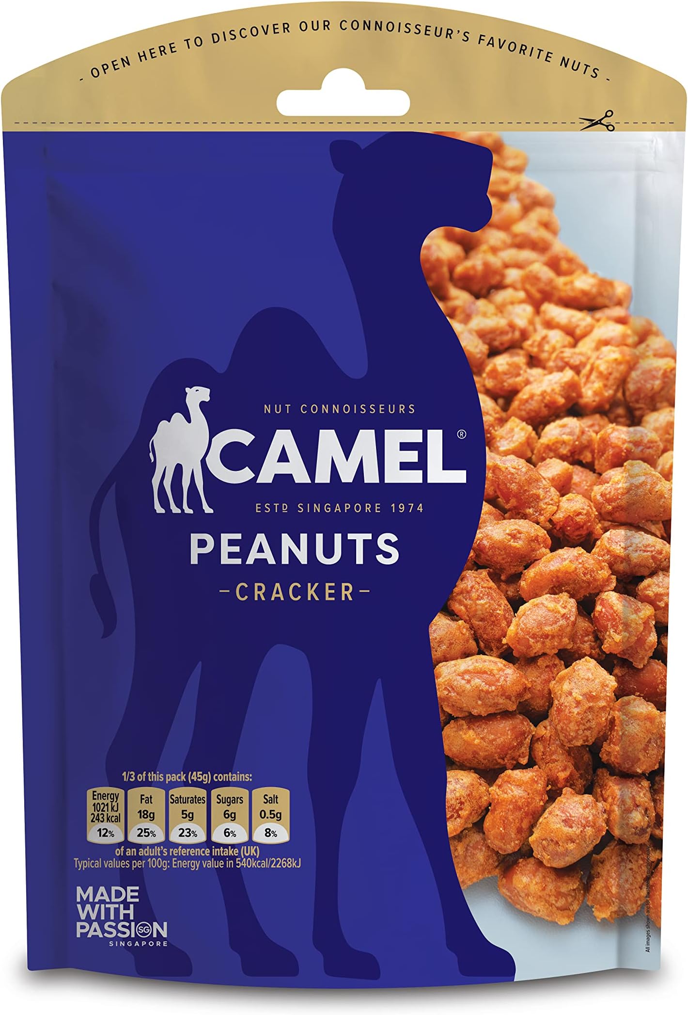 Camel Nuts Peanuts Cracker 135 g