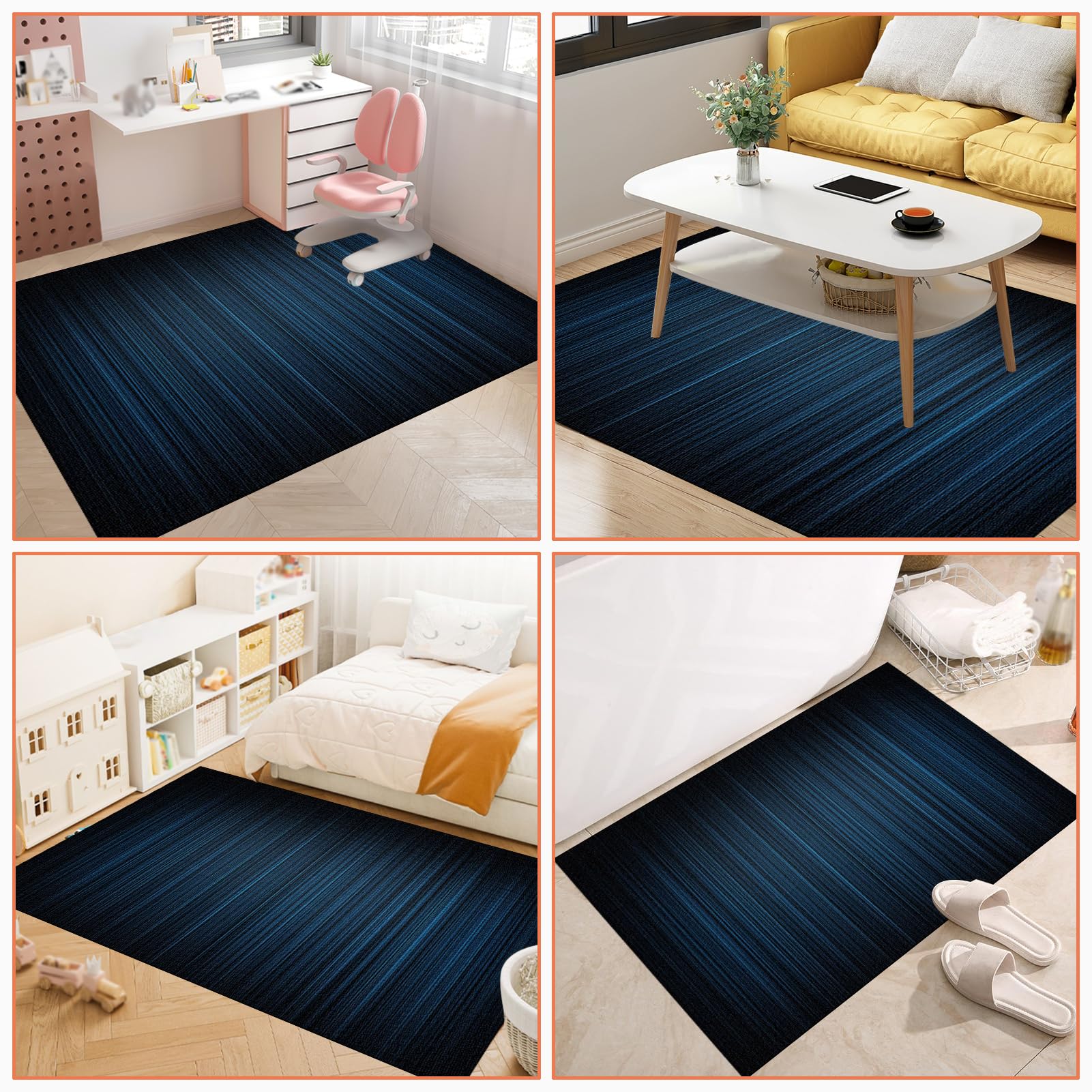 Tapis Gaming Sol pour Sols Durs, Tapis Chaise de Bureau Gaming Antidérapant Tapis de Sol Bureau, Tapis de Sol pour Bureau Plancher de Bois, Tapis de Protection en Carrelage 180 x 200 cm