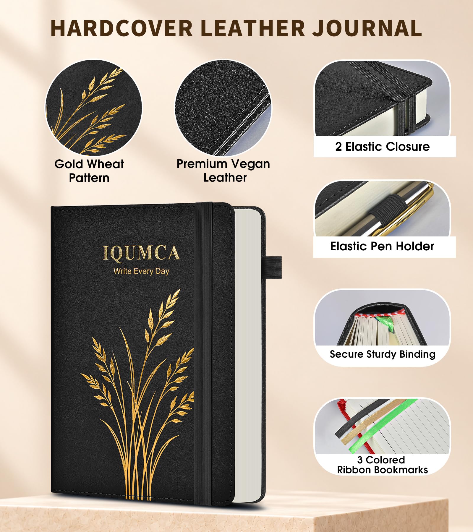 Taccuino a righe con 366 pagine 21,6 x 27,9 cm, formato A4