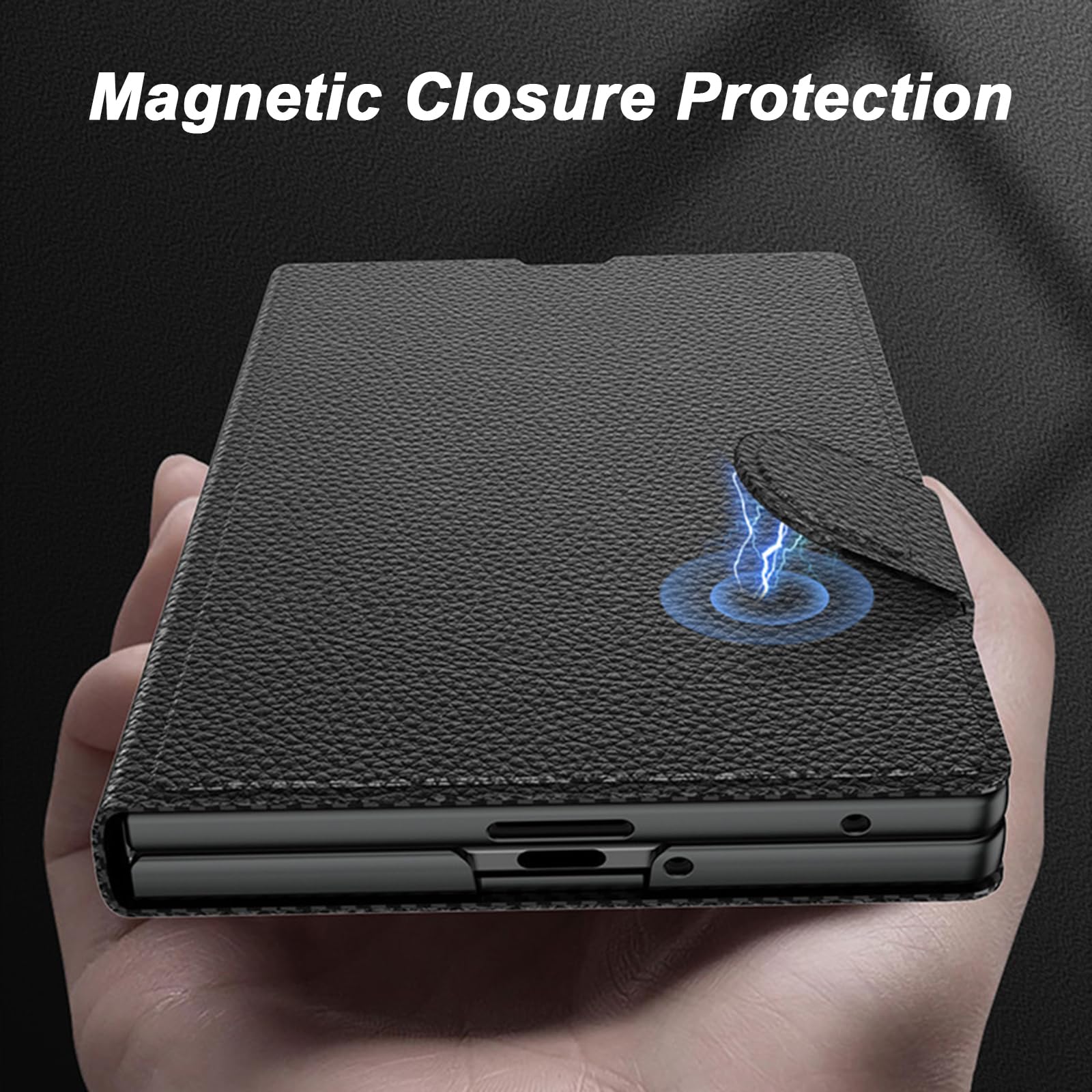 Ribaltabile Cover per Samsung Galaxy Z Fold 8, Sottile Pelle Supporto