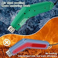 Vista 2 de Cuchillo Eléctrico de 300W Refrigerado por Aire - Herramienta de Corte de Espuma con Cuchillas y Accesorios Utilice el Cortador de Espuma