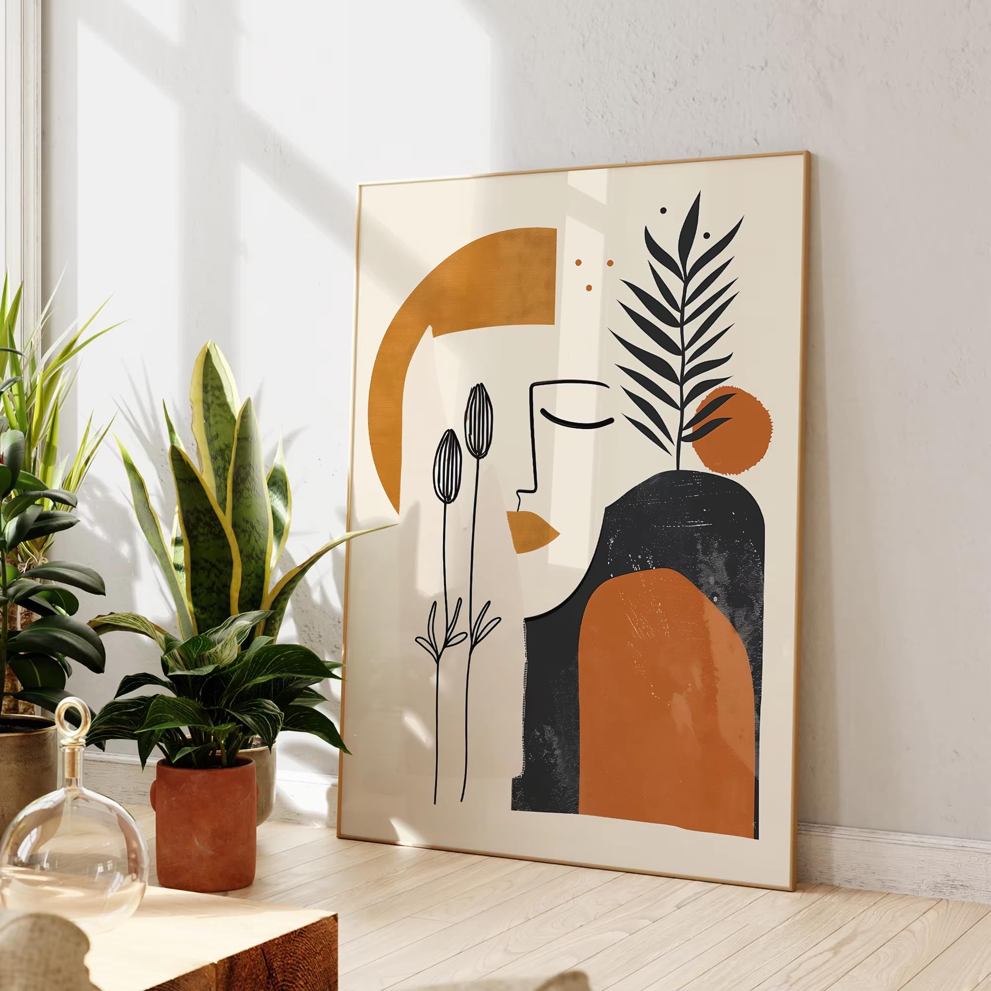 DFZEWKI Modern Minimalism Wall Art Canvas Painting Abstract Poster Print Home Room Decor Items(30x40cm(12x16in)/No frame)