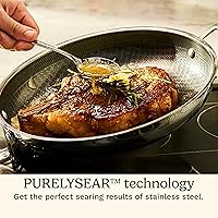 Vista 3 de Cuisinart FusionPlus Nonstick Stainless Steel Cookware, 8-inch Skillet with PFAS-Free PURELYSEAR Ceramic Technology, Scratch Proof, Cool Grip