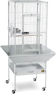 Prevue Pet Products Wrought Iron Select Bird Cage - Large, Pewter Hammertone