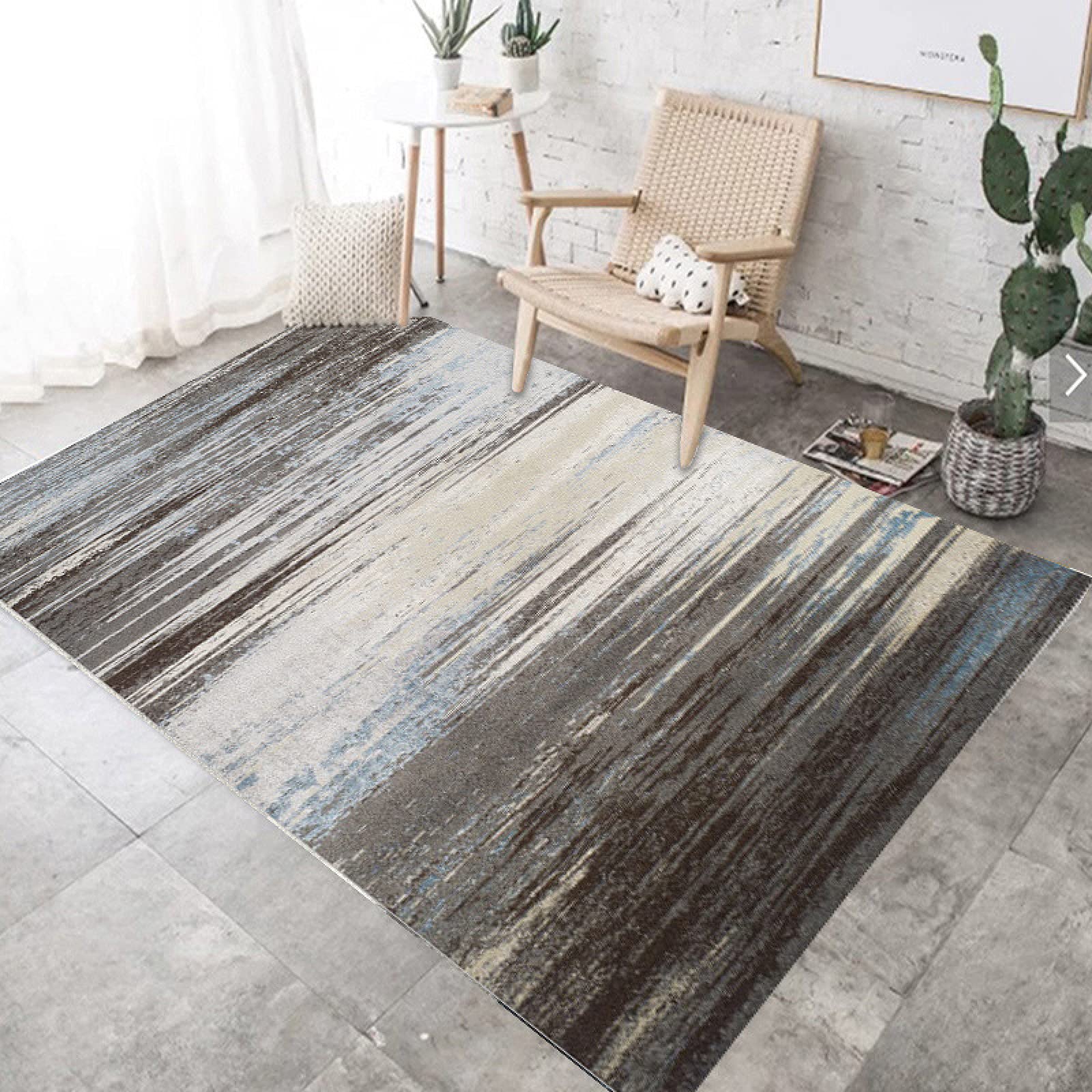 Tapis de salon moderne pour chambre chaleureuse en peluche douce