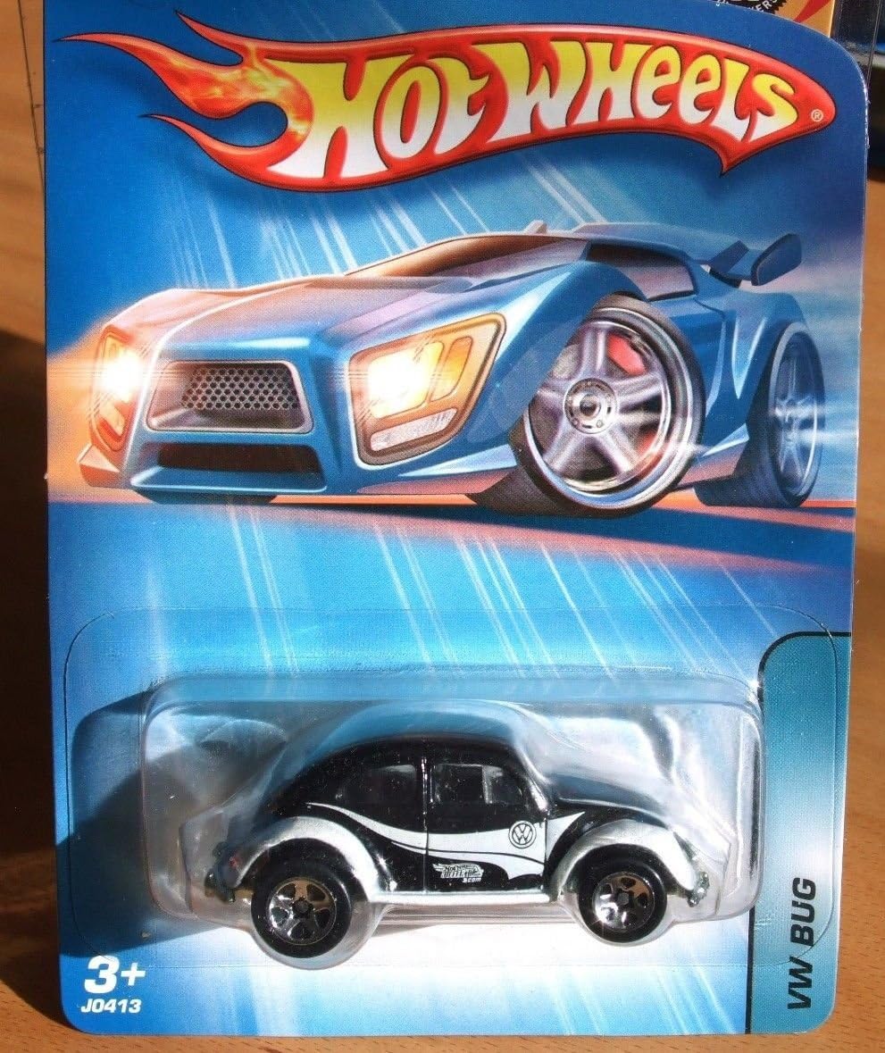 2005 Hot Wheels Kar Keepers Exclusive VW Bug Black/White #184