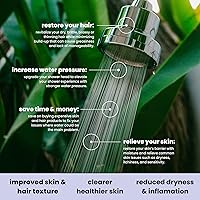 Vista 5 de Cabezal de ducha con filtro: el mejor cabezal de ducha con filtros para cabello y piel saludables – Suavizador de agua de alta presión para agua