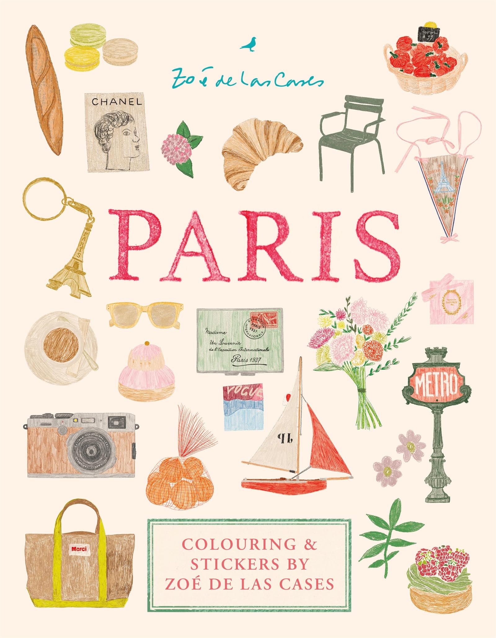 Paris : Colouring and stickers by Zoe de Las Cases