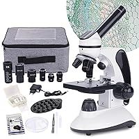 BEBANG 40X-2000X Microscopio per bambini adulti, microscopio per studenti a doppia