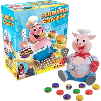 Goliath 30341 Pig Black Children's Board Game. Excellent Children's Game with Soothing Fun for the Whole Family. From 4 Years