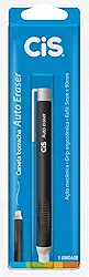 Caneta Borracha Auto Eraser ER-20, Corpo Preto, Blister com 1 unidade