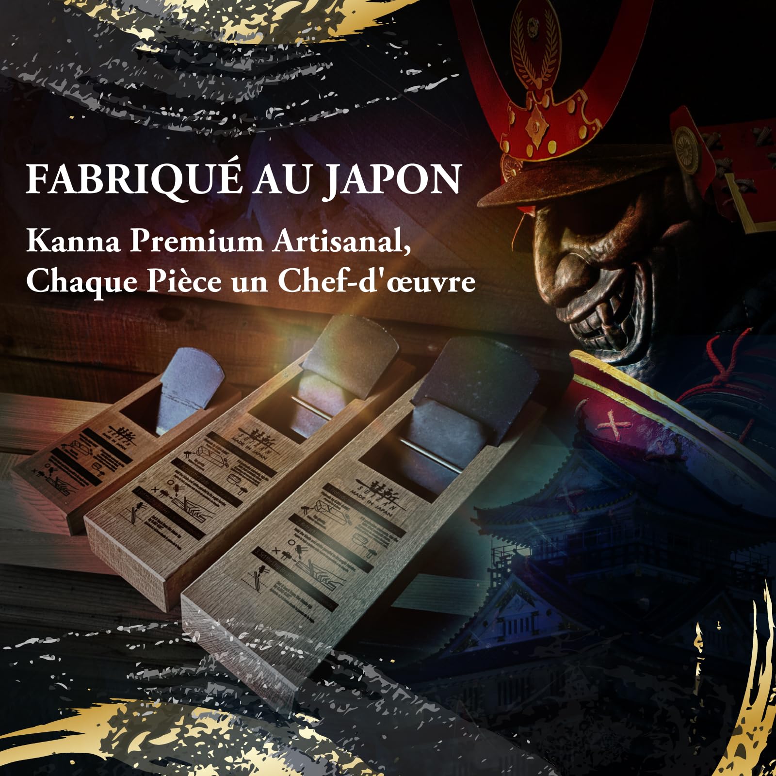 SUIZAN Kanna Rabot japonais à bois 42mm - Outils de menuiserie professionnels