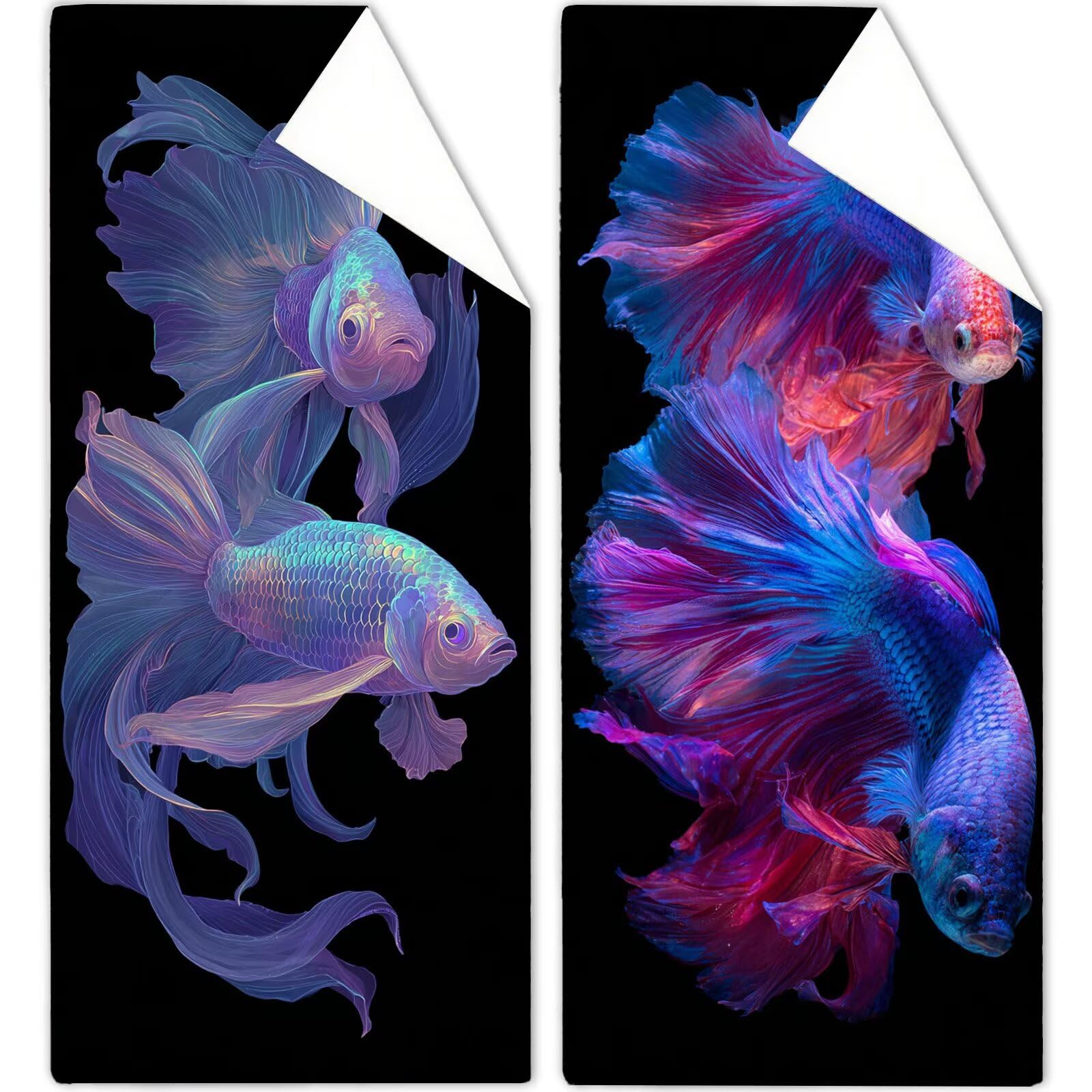 Ręcznik plażowy z mikrofibry 85 x 170 cm prześcieradło plażowe odporny na piasek czarny ręcznik plażowy XXL Koi ręcznik plażowy Szybkoschnący, miękki i bardzo chłonny, szybkoschnący do podróży, sauny