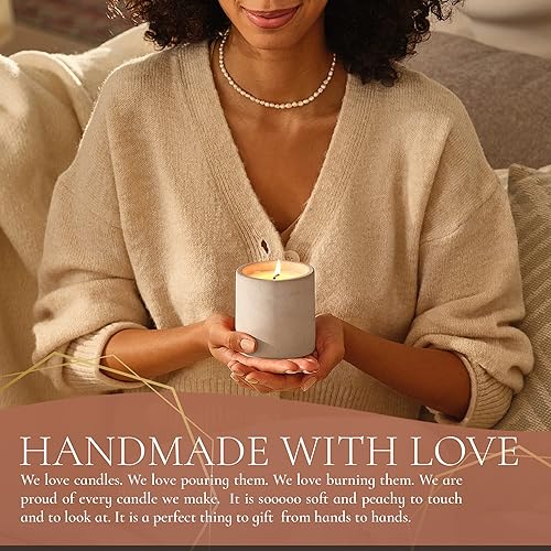 Miniatura 3 de Velas perfumadas para el hogar, vela perfumada de aromaterapia para mujeres, vela de soja totalmente natural no tóxica, regalo en tarro de hormigón,