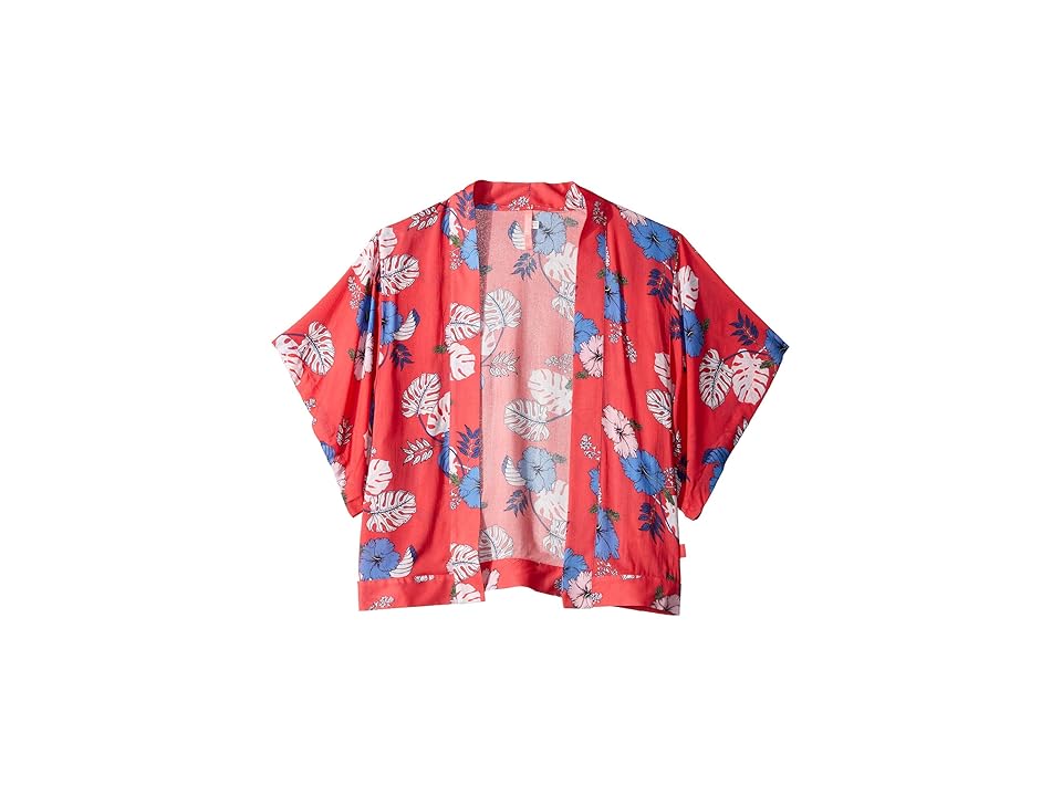 

Seafolly Kids Tropical Vibes Kimono (Infant/Toddler/Little Kids) (Hibscus Red) Girl's Swimwear