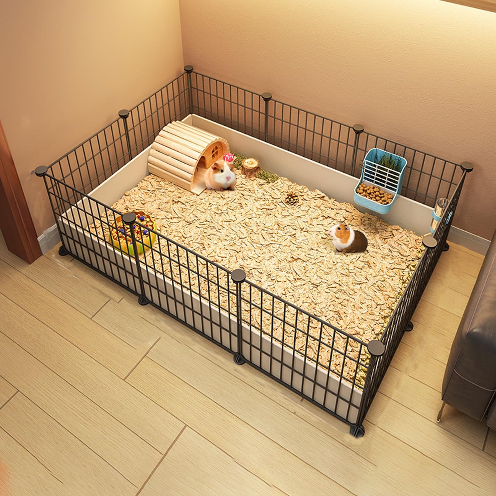 小動物用ケージ うさぎ・フェレット・チンチラ・モルモット　CLEARCAGE M Amazon.co.jp: フェレットケージ モルモットケージ フェレット