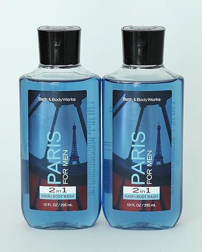 Bath and Body Works Paris - Juego de 2 unidades de 10 onzas para el cabello y el cuerpo 2 en 1