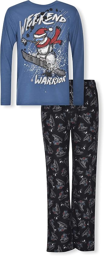 Boys Sleep On It 2-Piece Pajama Pant Set with Holiday and Christmas Designs