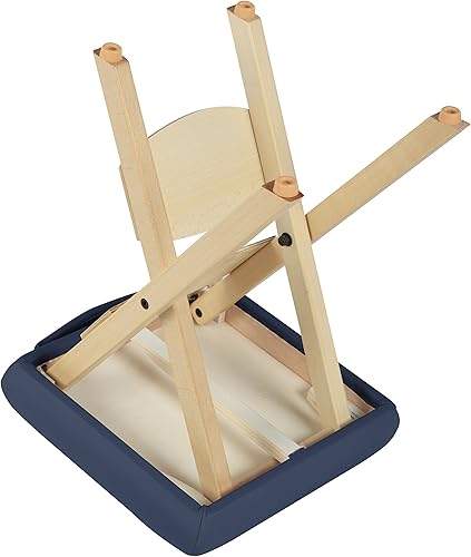 Miniatura 4 de Master Massage Tables - Taburete de masaje plegable de madera ligero, color morado