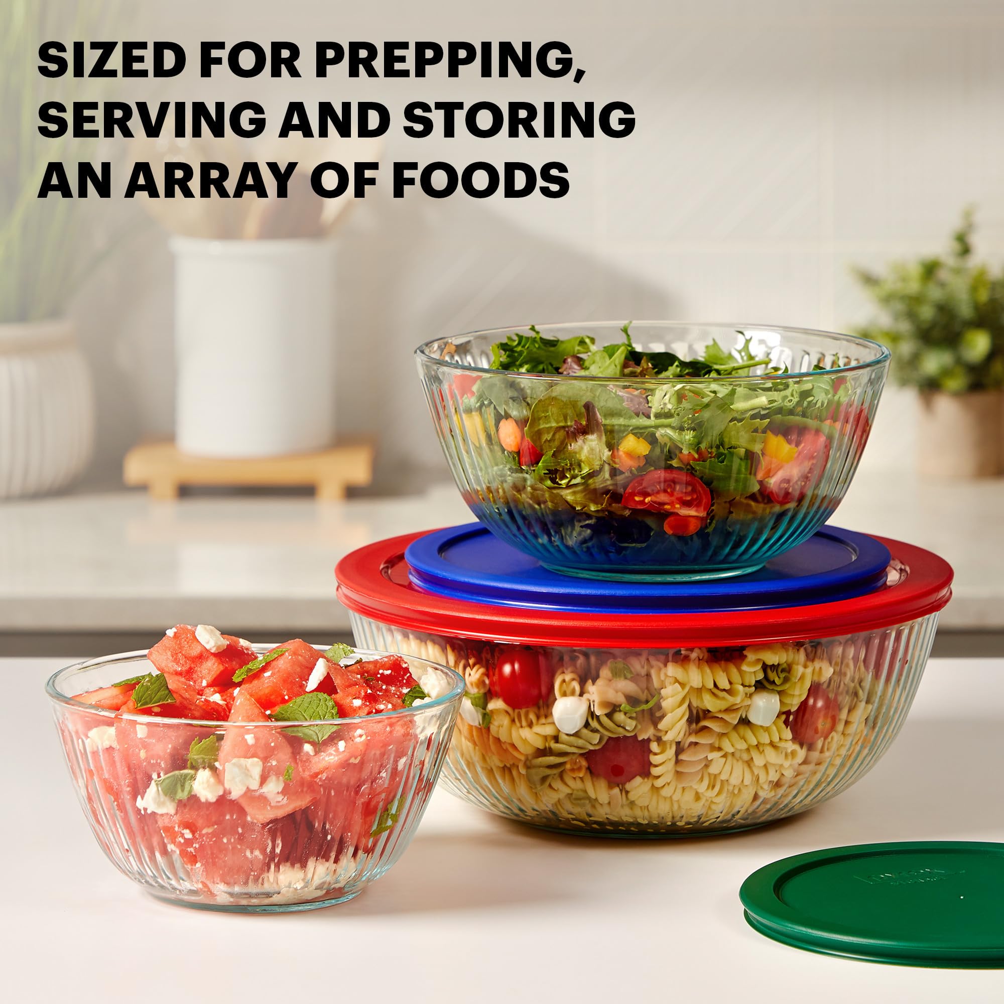 再値下げ 箱付き オールドパイレックス 3色ボウルセット Pyrex 