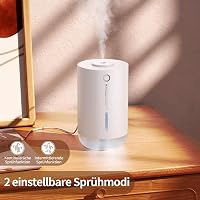 SmartDevil 500ml Hordozható Mini Párásító - USB Asztali Légnedvesítő Növényekhez, Otthonra, Irodába - 2 Párásítási Mód, Automatikus Kikapcso 4