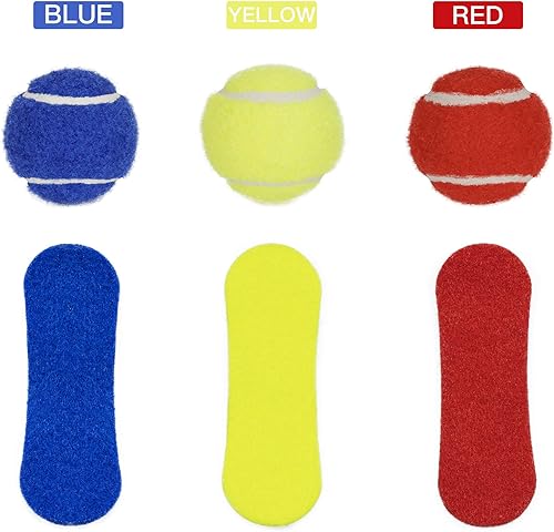 Miniatura 5 de Pelotas de tenis pequeñas de 1.5 pulgadas para perros – Juguete para gatos de 3 colores y paquete de 12 mini pelotas de tenis para perros pequeños