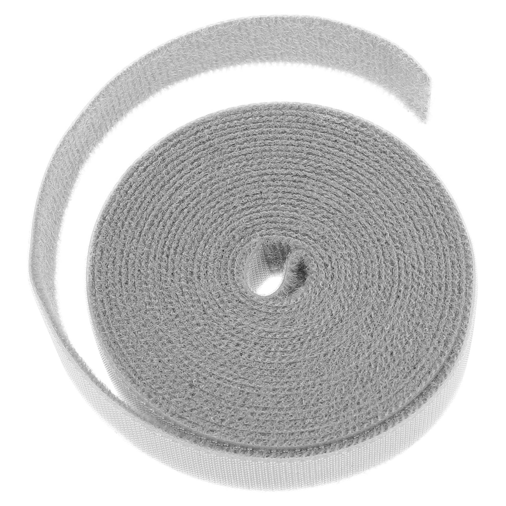 Reusable Strong Cord Organizer Strap Gray Cable Tie for Home Office Wire Management and Cord Wrapping Multi-use Fastening