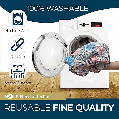 Miniatura 3 de moty Funda plegable de poliéster, impermeable, protector de mantel para exteriores con elástico para mesas rectangulares de pícnic, lavable para