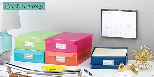 Miniatura 4 de Whitmor Organizador de revistas de plástico, Metal, plástico, Juego de 5