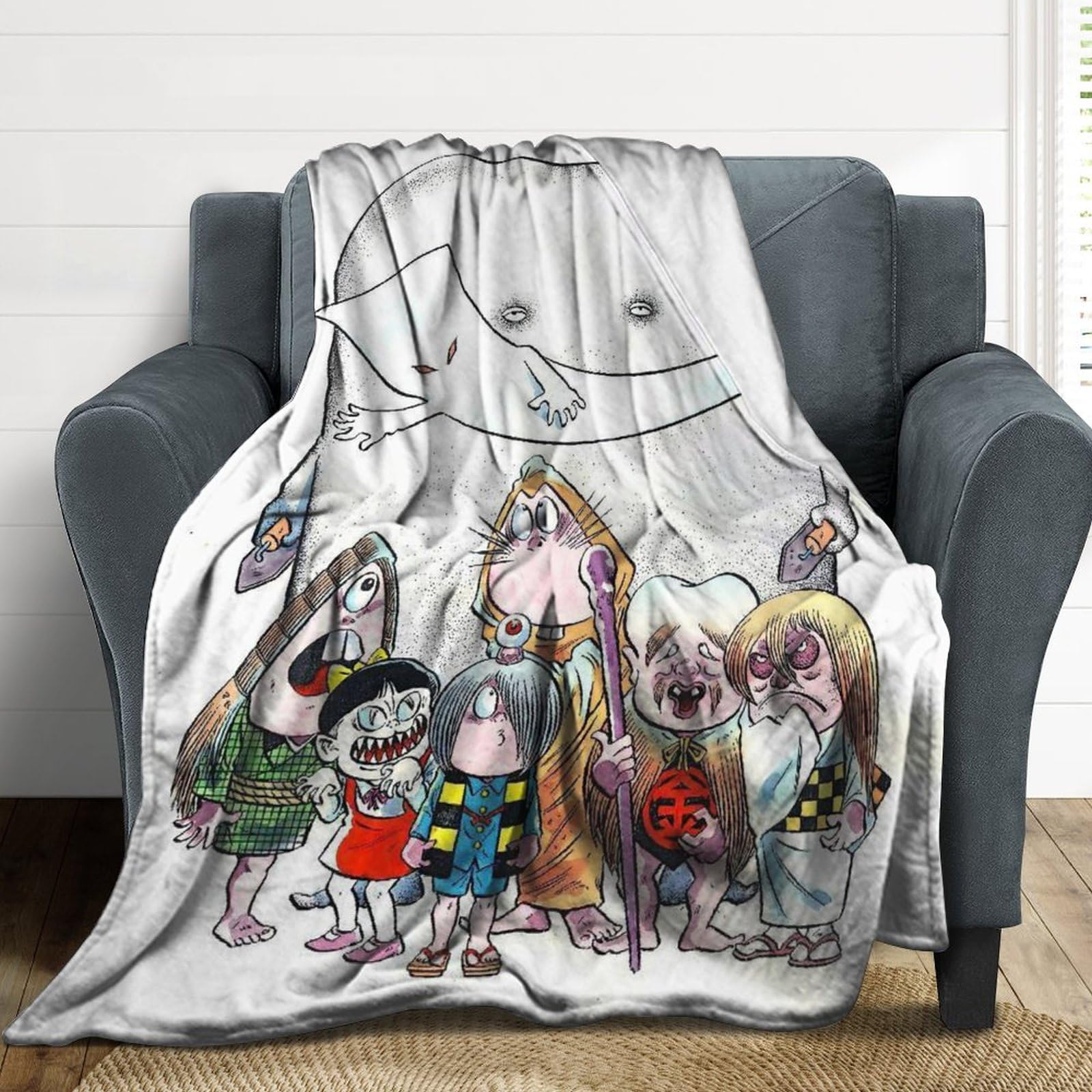 Amazon.co.jp : Lisianthusゲゲゲの鬼太郎 (86) ブランケット エアコン