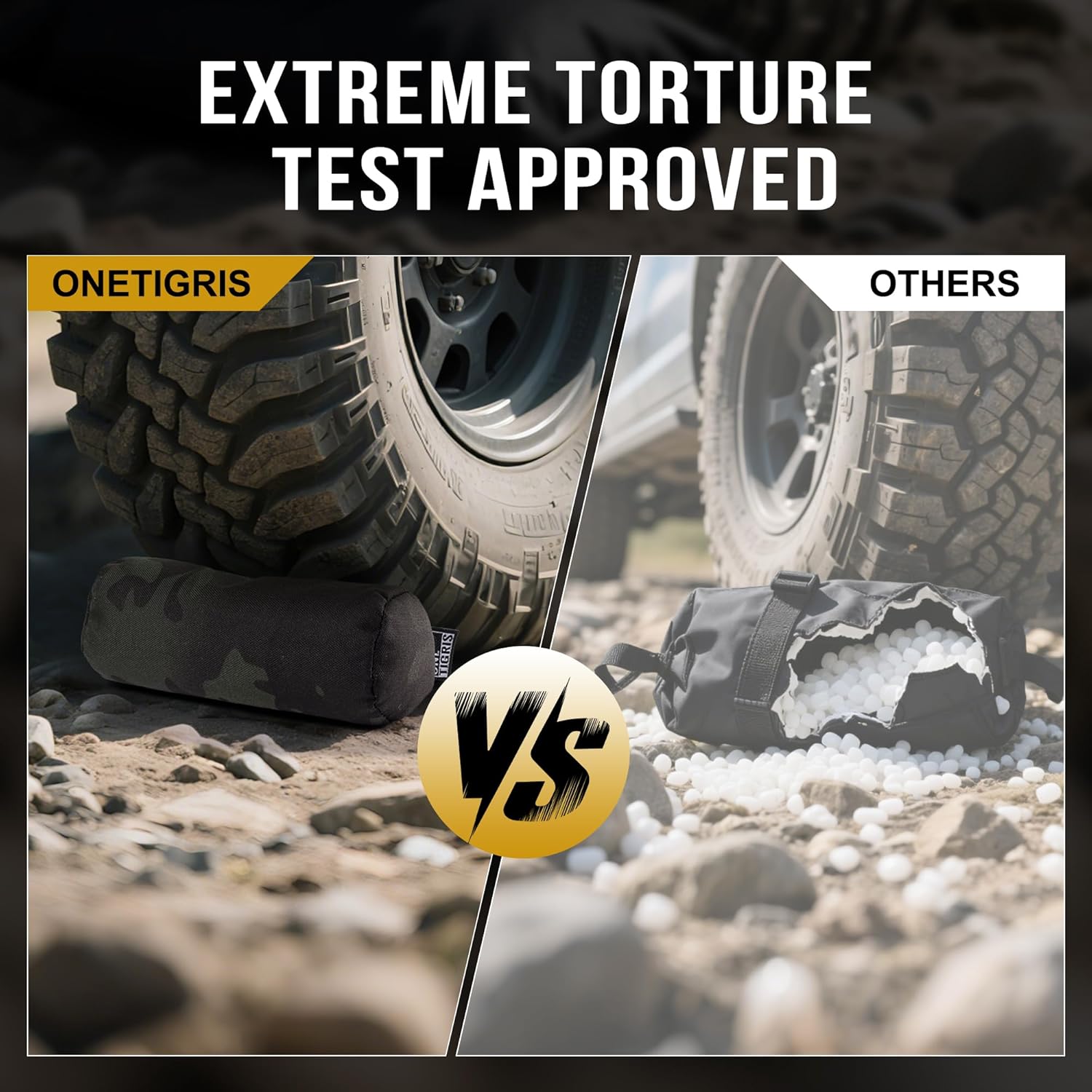 OneTigris Shooting Rest Bag, Pre-Filled Shooting Bench Rest Bags Front & Rear Gun Support Bags Stand Holder Sand Bags for Outdoor Shooting, Range, Shooting, and Hunting