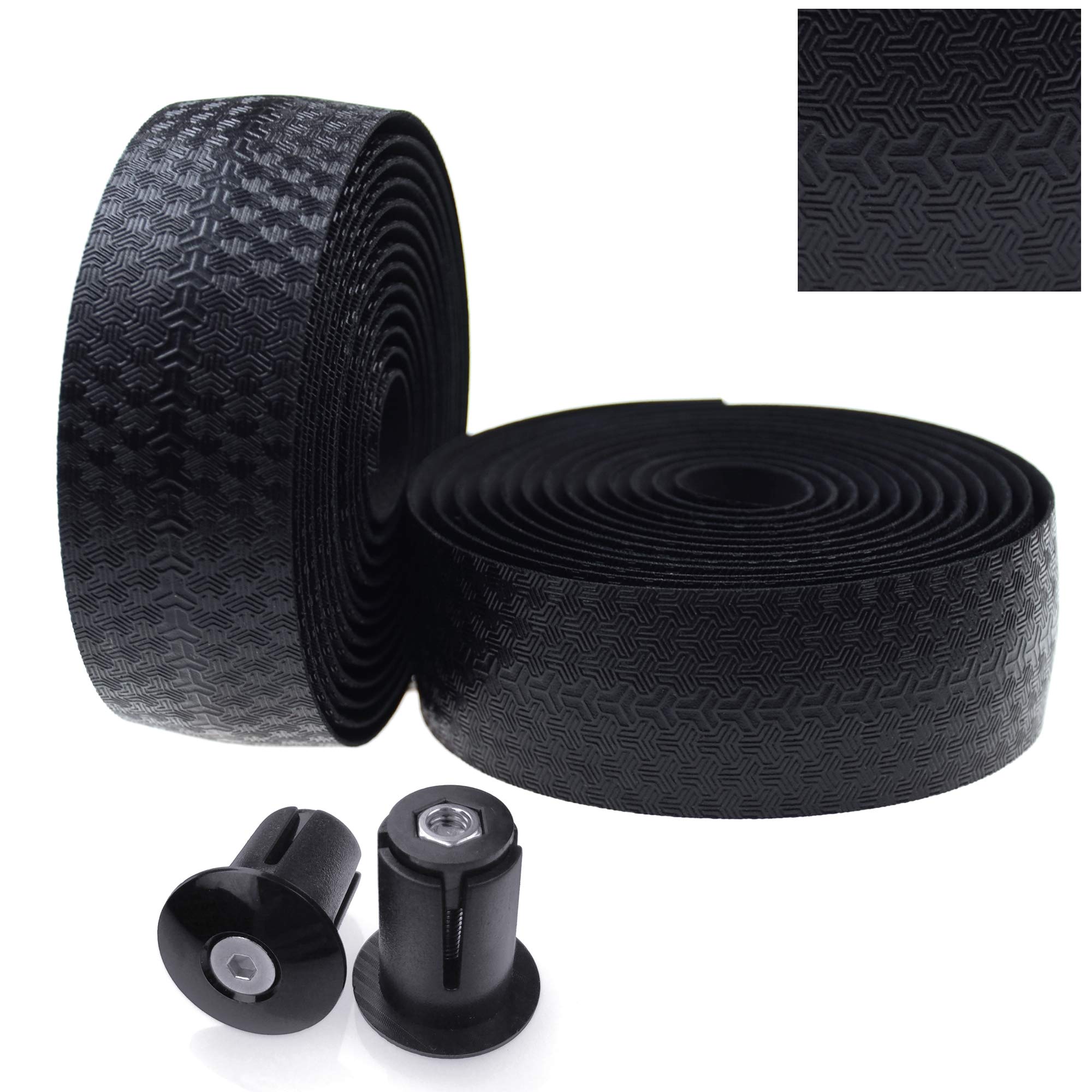 KINGOURoad Bike Handlebar Tape PU Anti-Slip Fixed Gear Bicycle Bar Tapes