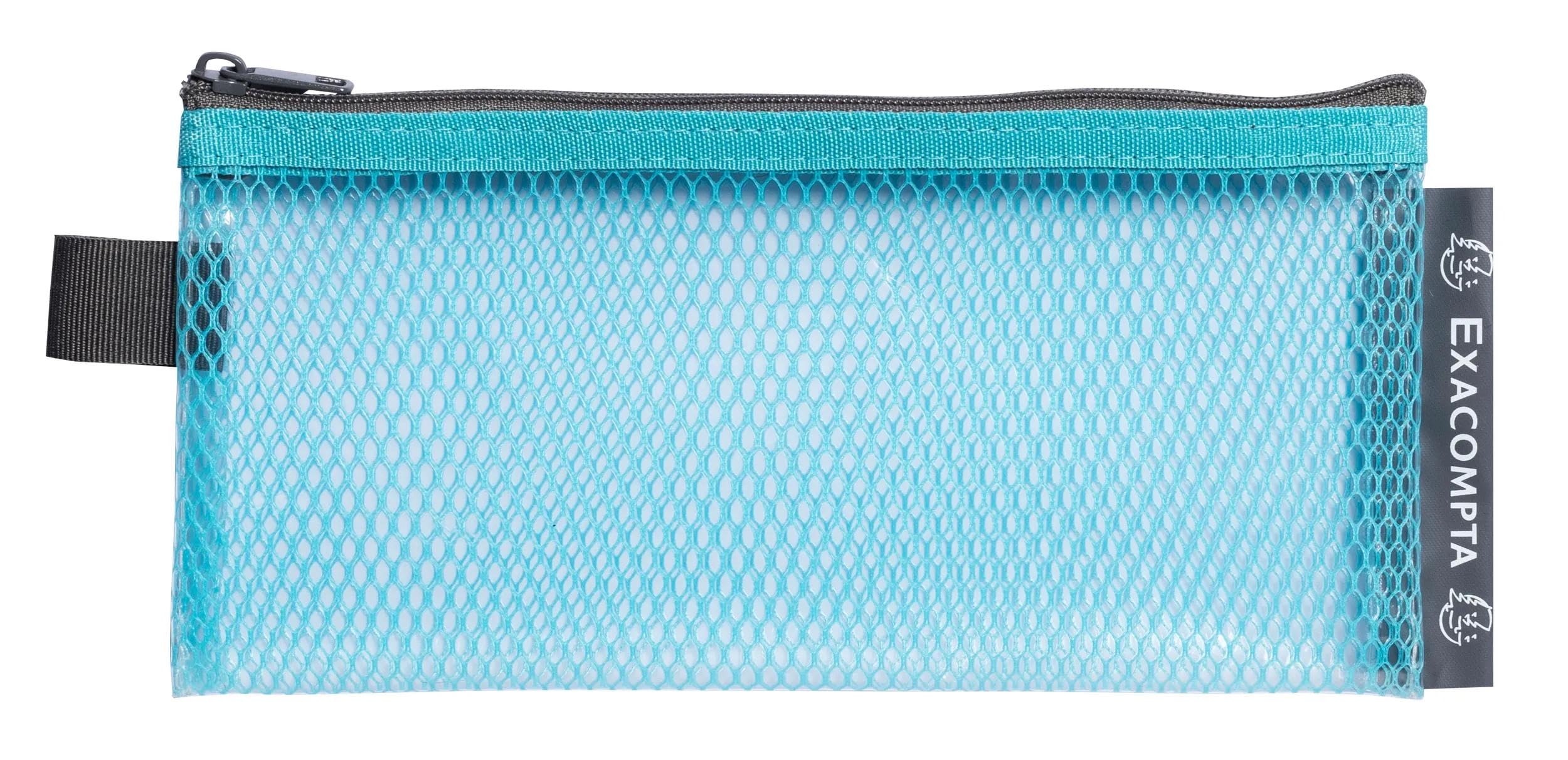 Exacompta - Ref. 38110E - Paquete de 3 bolsillos con cremallera EVA Pop'N Co – Tamaño: 10 x 21 cm – Tamaño clasificado 8 x 18 cm – Colores surtidos