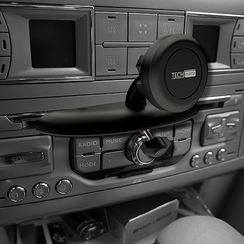 Miniatura 4 de TechMatte MagGrip Soporte para auto en ranura de CD, magnético, Negro