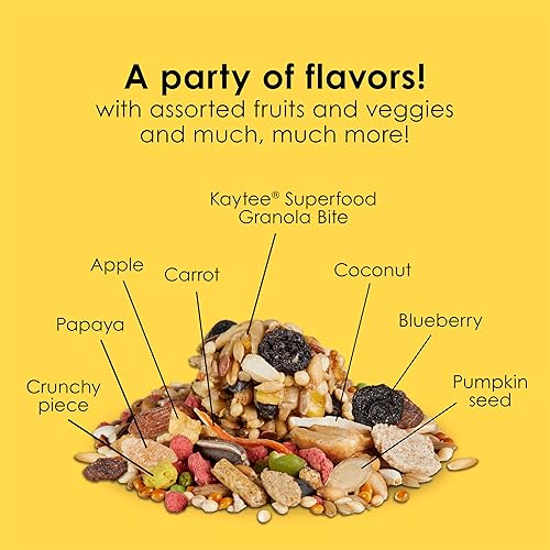 Miniatura 7 de Kaytee Fiesta Cockatiel Food - Alimento para cacatúa, 25 libras