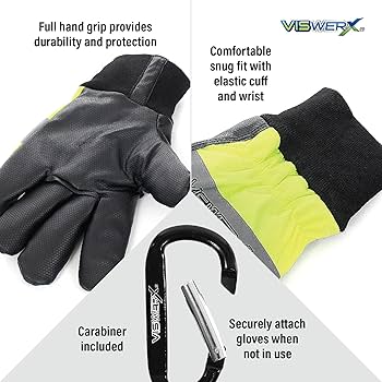 VISWERX Hi-Vis Winter Work Glove – Cold Weather Insulated
