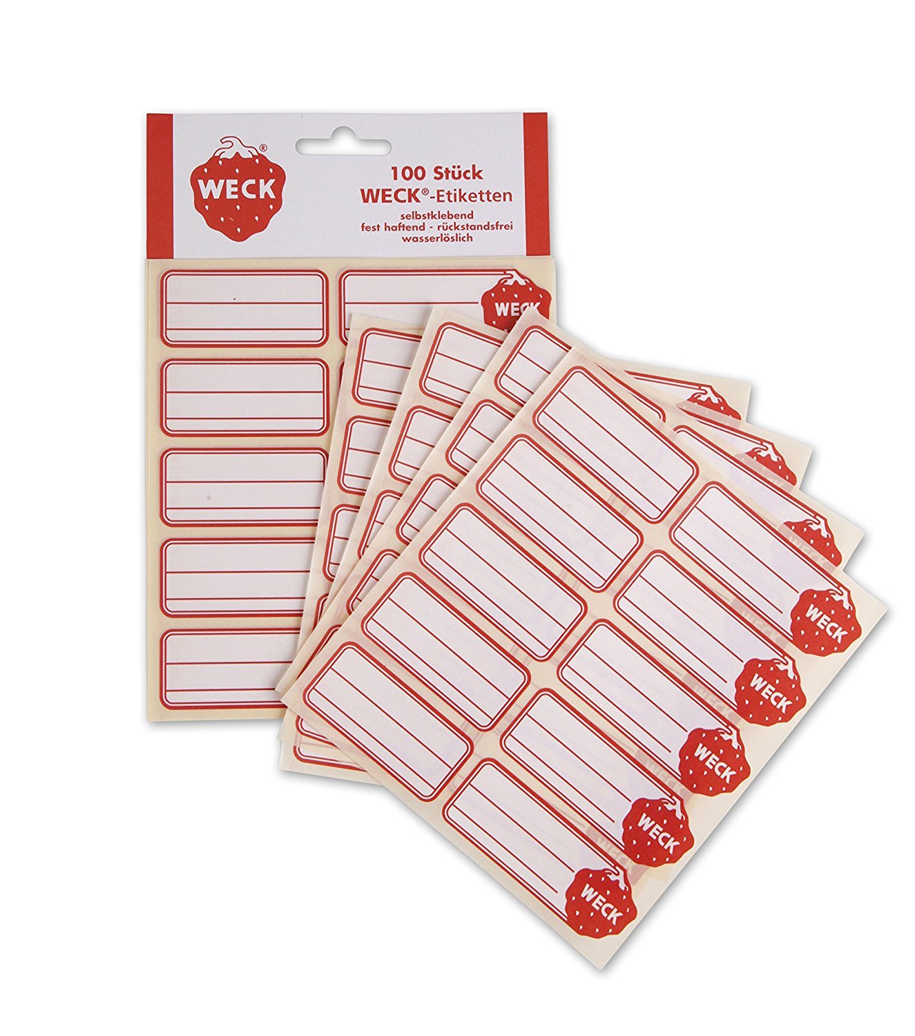 Weck 100 Quality Freezer/Jar Labels. 5Cm X 2.5Cm. Made In Germany By