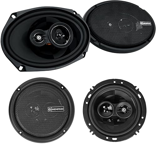 Memphis (2) Audio PRX6903 6x9 + (2) PRX603 6.5" Altavoces de audio de coche de 3 vías