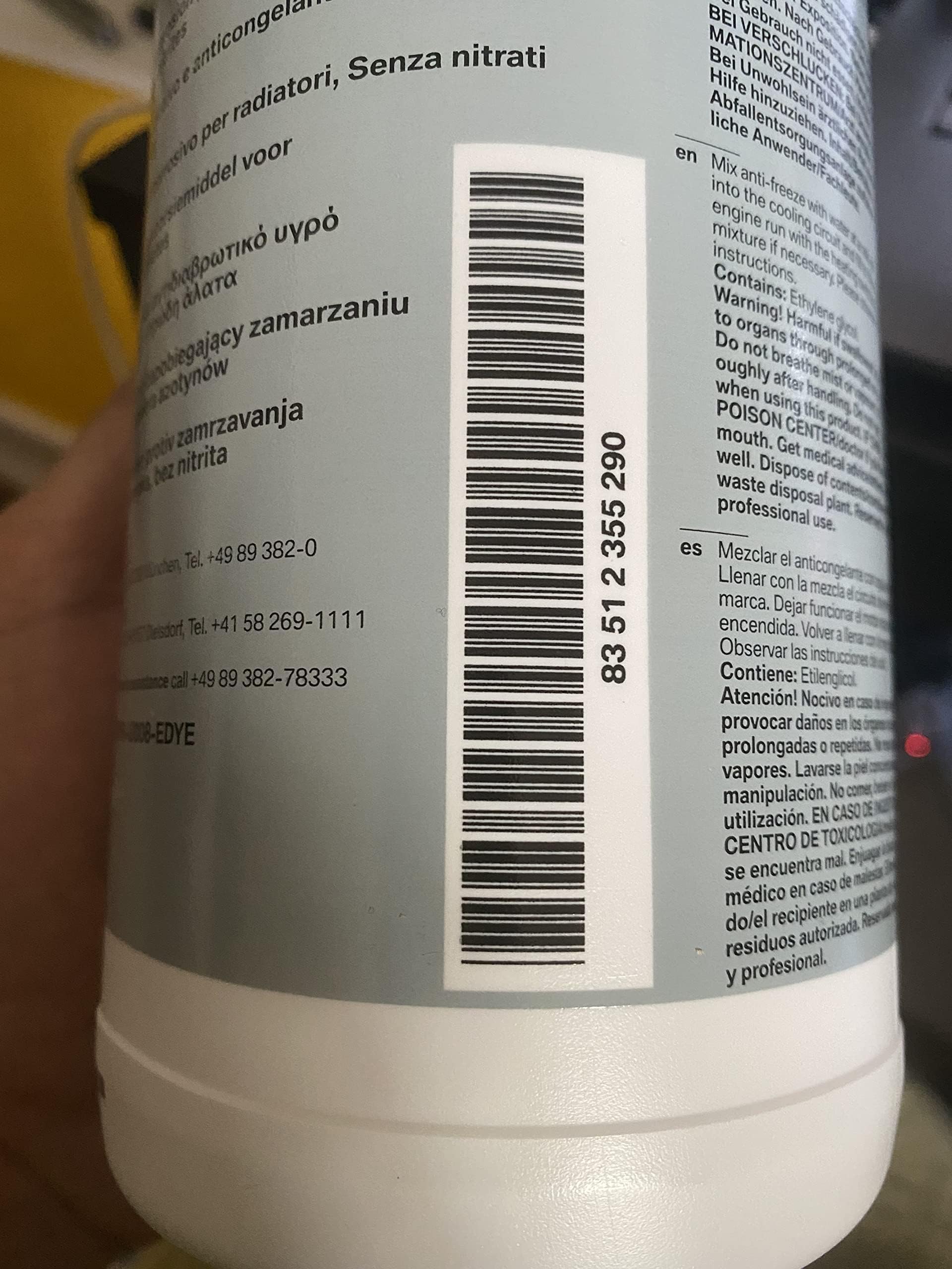 BMW Radiator Coolant 83.51-2.355-290 Anti Freeze