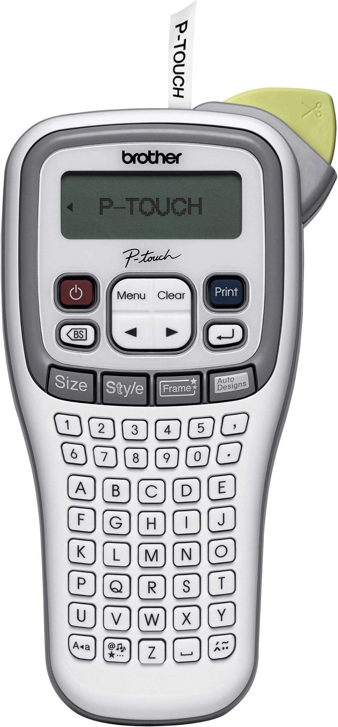 P-Touch PT-H105 Label Maker – Handheld Label Printer for Home & Office Organization. Easy-to-Use, Portable Labeling Machine with Simple Keyboard & Multiple Font Styles