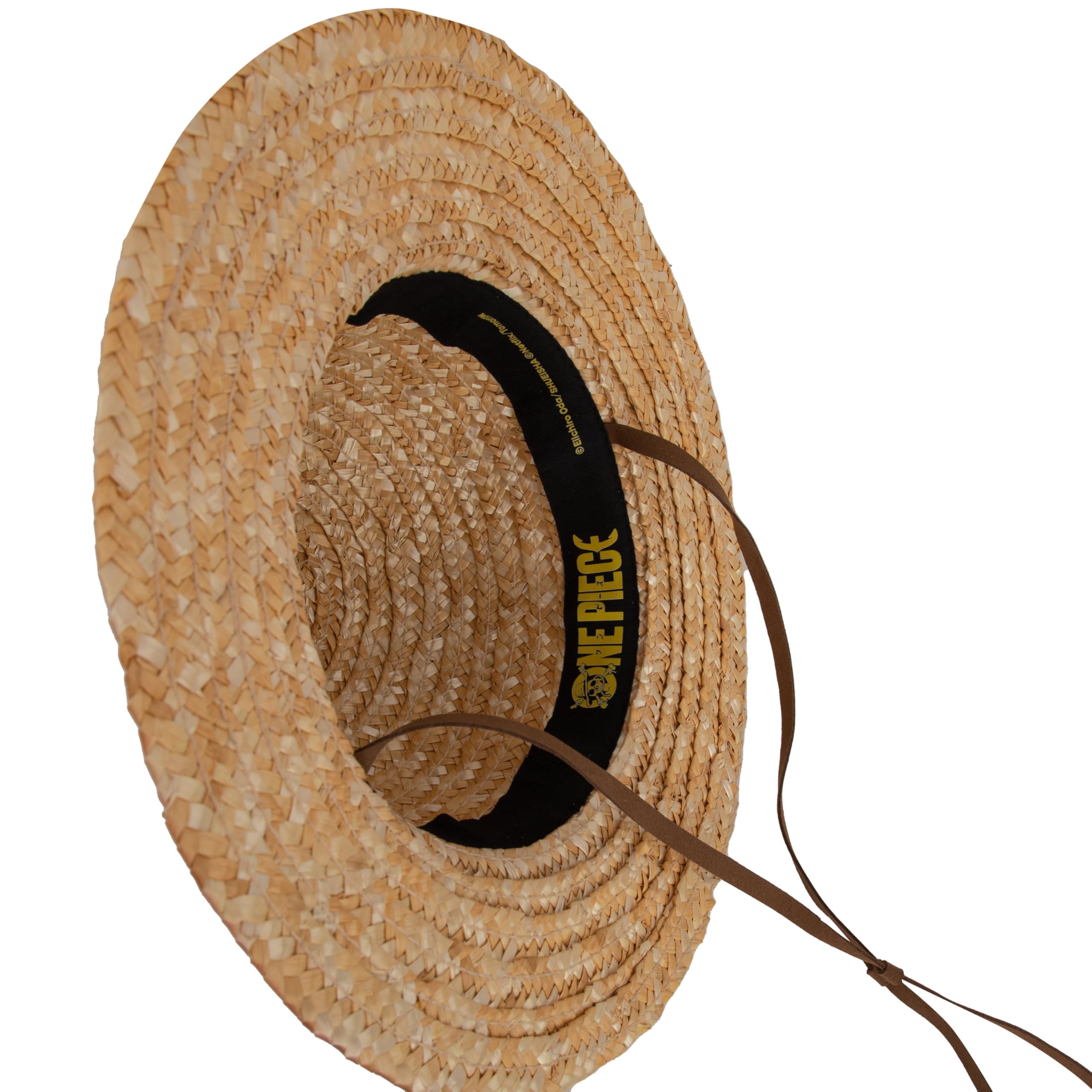 Cinereplicas One Piece - Luffy Słomkowy Kapelusz 58-61 cm - Oficjalna Licencja, Czerwony i jasnożółty, rozmiar uniwersalny